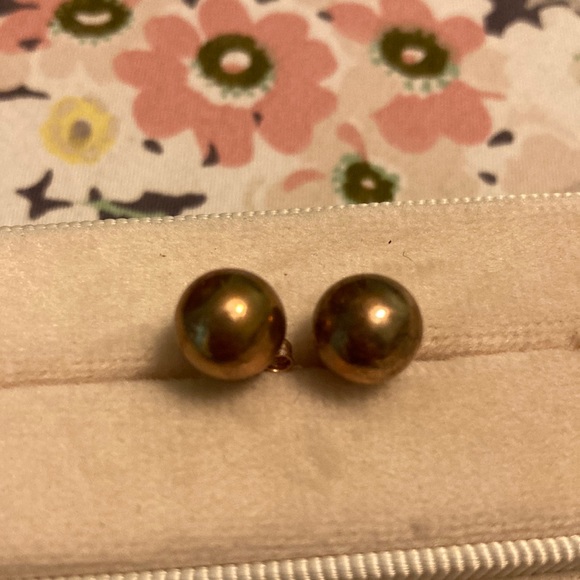 Women’s Henri Bendel Rose Gold Ball Earrings - Picture 1 of 2